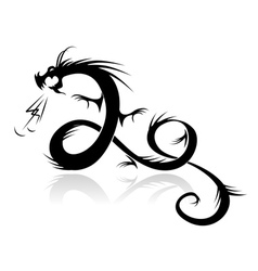 Dragon tattoo for your design vector image