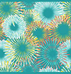 Colorful fireworks seamless pattern design vector image