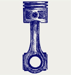 Piston vector image