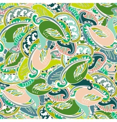Colourful seamless Indian paisley pattern vector image