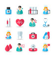 Medical healthcare icons set vector image