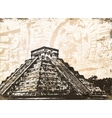 Antique mayan pyramid vector image
