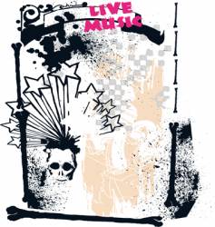 Live music vector image