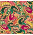Colourful seamless Indian paisley pattern vector image