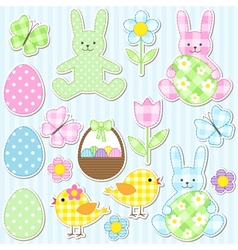 Easter set vector image