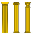Doric ionic Corinthian vector image