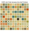 Retro seamless patterns vector image