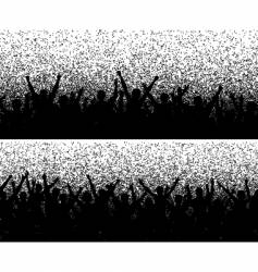 Grainy crowds vector image