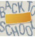 Back to school background vector image