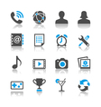Application icons reflection vector image