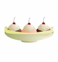 Banana split vector image