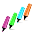 Ilustrated marker set vector image
