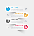 Business steps infographics template vector image