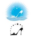 Crystal slipper vector image
