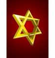 Vector Jewish star vector image