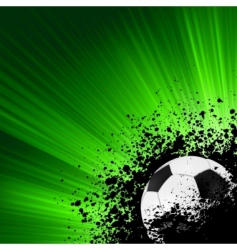 Grunge burst football poster vector image