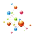 Molecule on white vector image