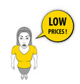 Woman gesturings vector image