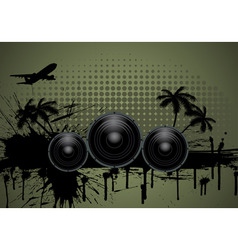 Musical grunge background vector image