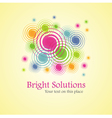 Bright solution background from spirals vector image