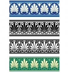 Greek border vector image