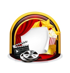 Movie frame vector image