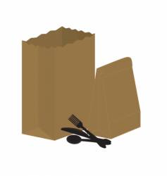 Supermarket bag vector image