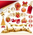 Christmas symbols vector image