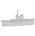 Tugboat vector image
