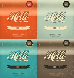Vintage Design Set Vintage Design Set vector image
