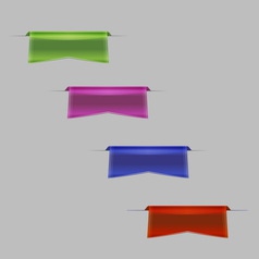 Colorful ribbon vector image