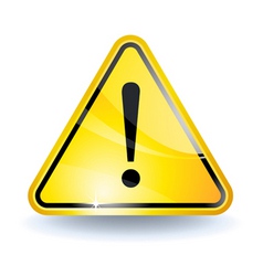 Attention sign vector image