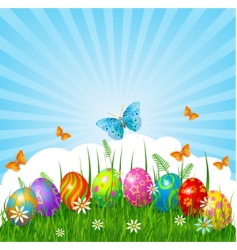 Easter background vector image