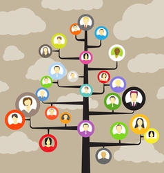 Abstract community tree vector image