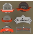 Set of retro labels vector image