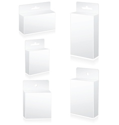 Blank retail cartons vector image