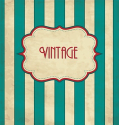 Vintage Template vector image