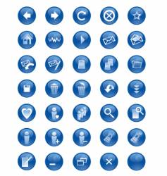 Icon set vector image