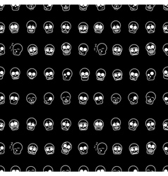 Set of icons skull seamless pattern Set of icons skull seamless pattern vector image