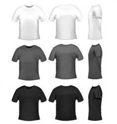 Men's t-shirts vector image