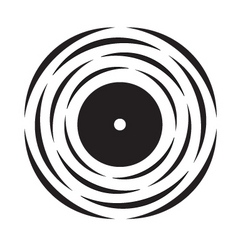 Vinyl record logo vector image