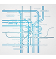 Infographics subway transportation plan vector image