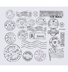 Postage stamp vector image