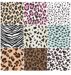 Animal skin repeated pattern vector image