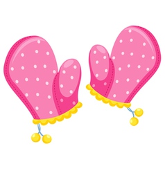 Kitchen gloves vector image