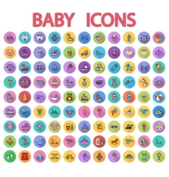 Flat icons Royalty Free Vector Image - VectorStock