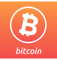 bitcoin orange logo vector image