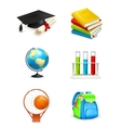 School icons vector image