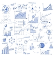 Doodle infographic design elements vector image