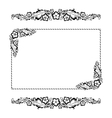 Flower ornament pattern vector image